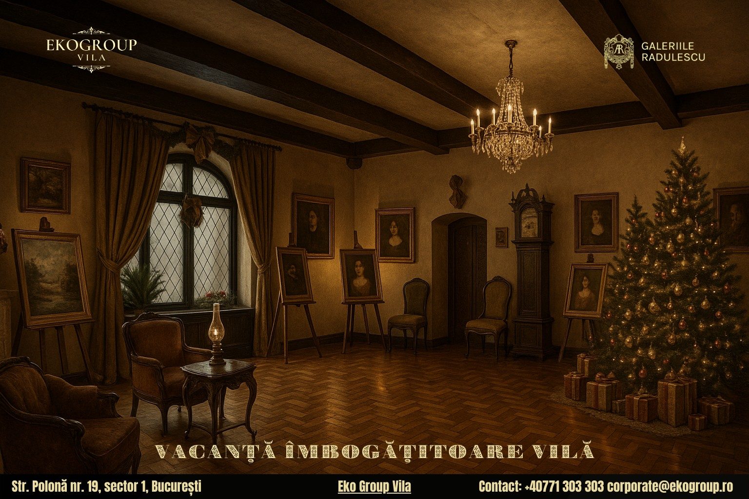 Vacanța de Crăciun: O Experiență Culturală Desăvârșită cu Crăciunul Anilor ’30 la Eko Group Vila